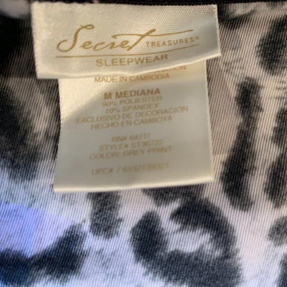 Secret Treasures Animal print Chemise - M - Picture 3 of 3